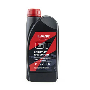 LAVR MOTO Моторное масло GT SPORT 4T 10W-40, 1 л