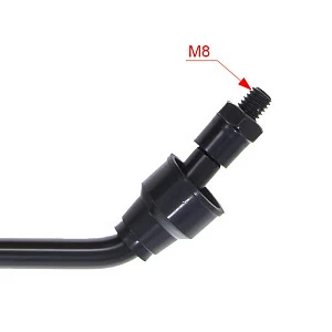 Зеркала мото (пара) SMP-044 прав. резьба M8 черные  SM-PARTS