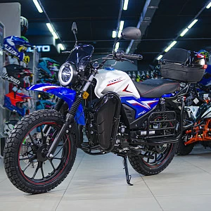 Мотоцикл дорожный ROCKOT QUEST 150 (белый/синий глянцевый, ЭПТС)