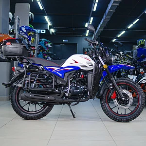 Мотоцикл дорожный ROCKOT QUEST 150 (белый/синий глянцевый, ЭПТС)