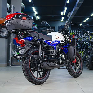 Мотоцикл дорожный ROCKOT QUEST 150 (белый/синий глянцевый, ЭПТС)