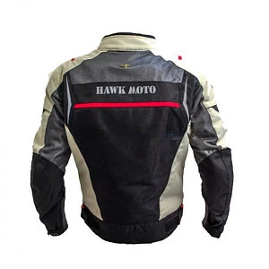 Куртка муж.текстиль Flash (черн/бел/красн, XXL)