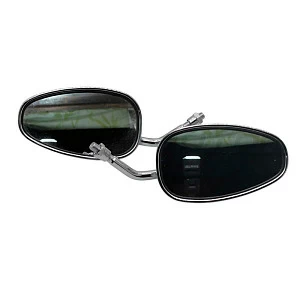 Зеркала М10 Овальные (хром) Honda, Kawasaki, Suzuki Rockot-Motors