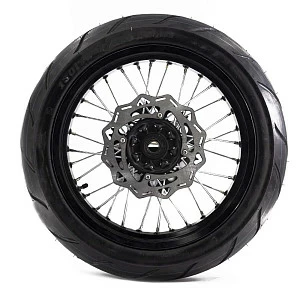 Колеса МОТАРД комп-т ZR, Sport Pro, CR-Z (диски алюм, шины110/70-17,130/70-17, зв. 520x50) ось 20/25