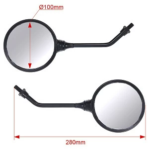 Зеркала мото (пара) SMP-022 прав. резьба M10 SM-PARTS