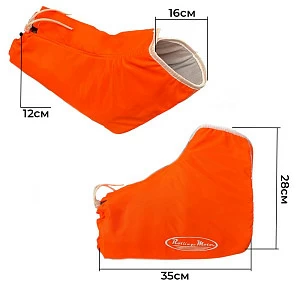 Муфты Rolling Moto на руль оранжевые, флисовые твердые