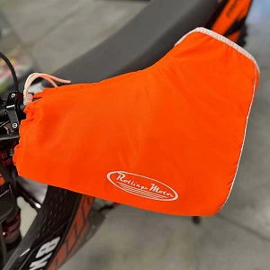 Муфты Rolling Moto на руль оранжевые, флисовые твердые