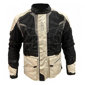 Мотокуртка мужская Florida MCP (черн/бел/красн, L)