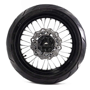 Колеса МОТАРД комп-т ZR, Sport Pro, CR-Z (диски алюм, шины110/70-17,130/70-17, зв. 520x50) ось20/25 (черн)