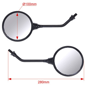 Зеркала мото (пара) SMP-022 прав. резьба M10 SM-PARTS