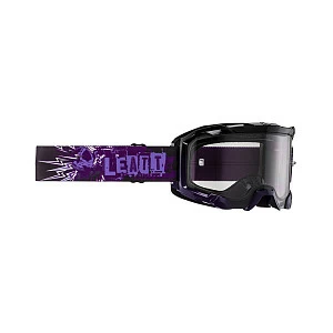 Маска кросс Leatt Velocity 4.5, прозрачная линза (фиол/черн)