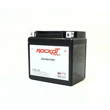 Аккумулятор 5 Ah/12V ROCKOT Energy AGM YTX5L-BS