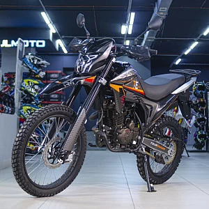 Мотоцикл Regulmoto TE (Tour Enduro) PR, 6 скоростей (Черный/ оранжевый)